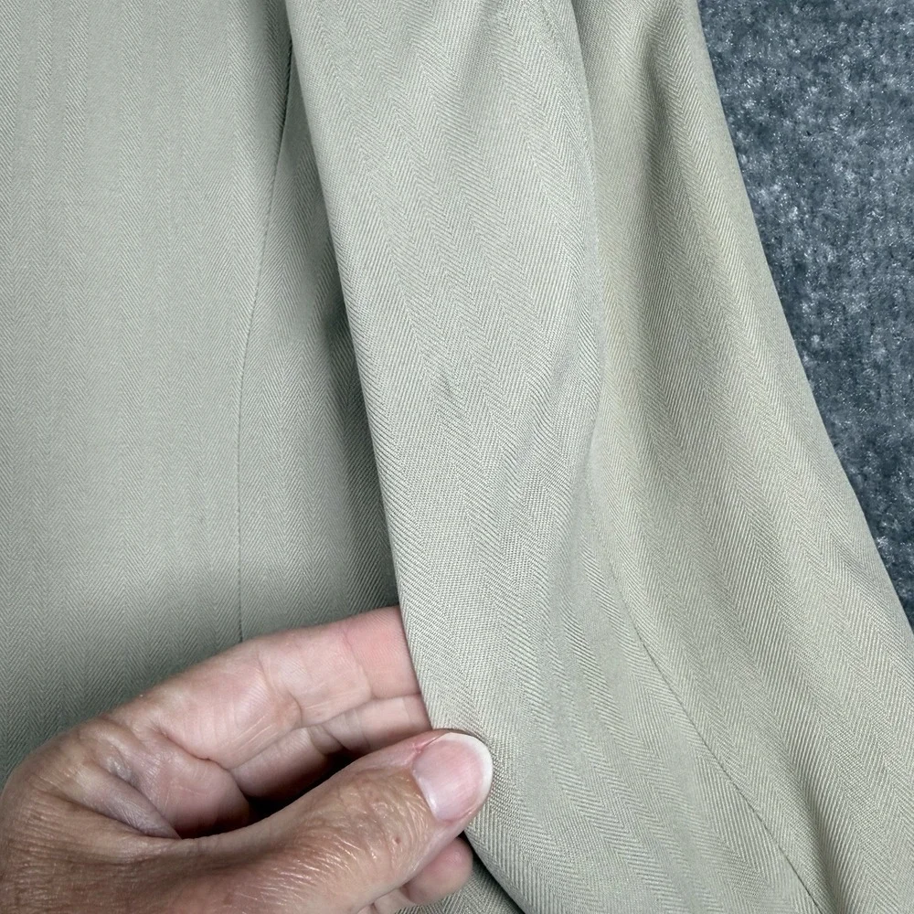 Oscar De La‎ Renta Men's 100% Silk Sport Coat Jacket Blazer Beige Size 46L